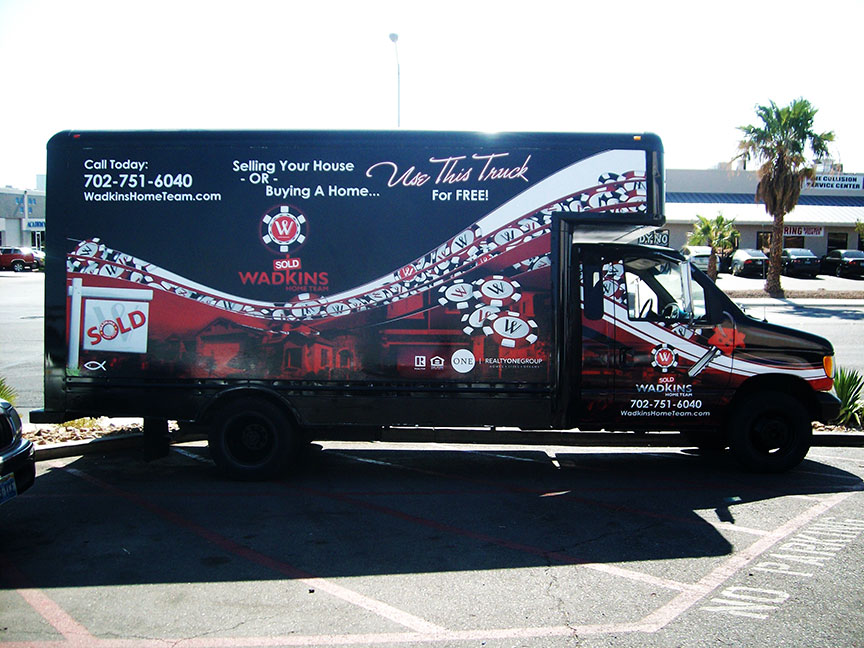 Wadkins Home Team Box Truck Patrick's Signs, Inc.